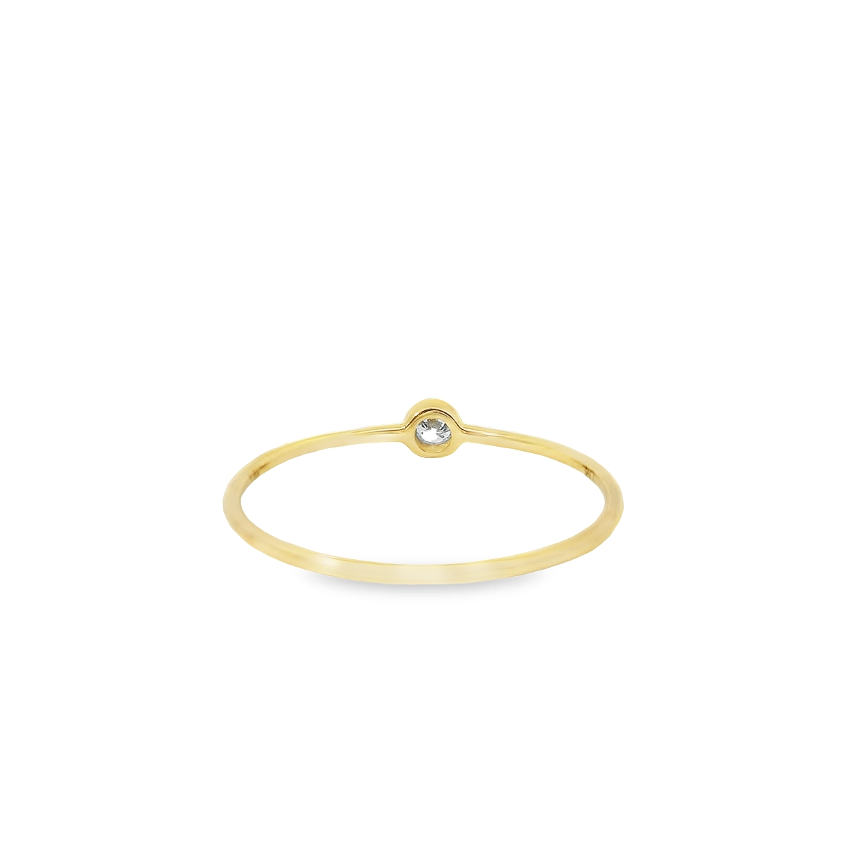 0.05ct Lab-Grown Round-Cut Diamond Ring in 14K Gold