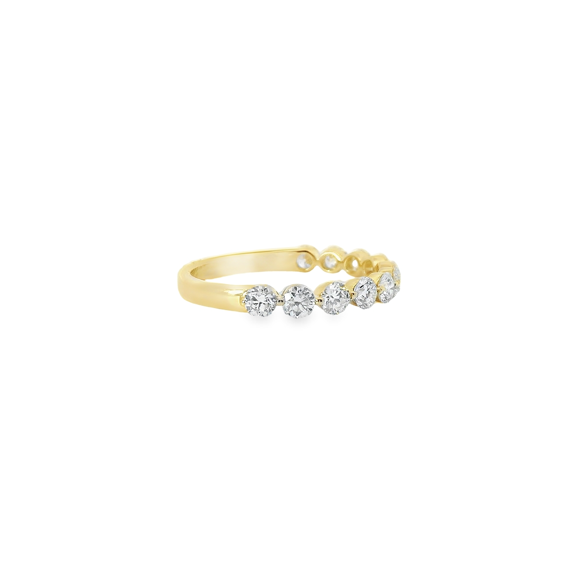 1.00ct Lab-Grown Round-Cut Diamond Ring in 14K Gold