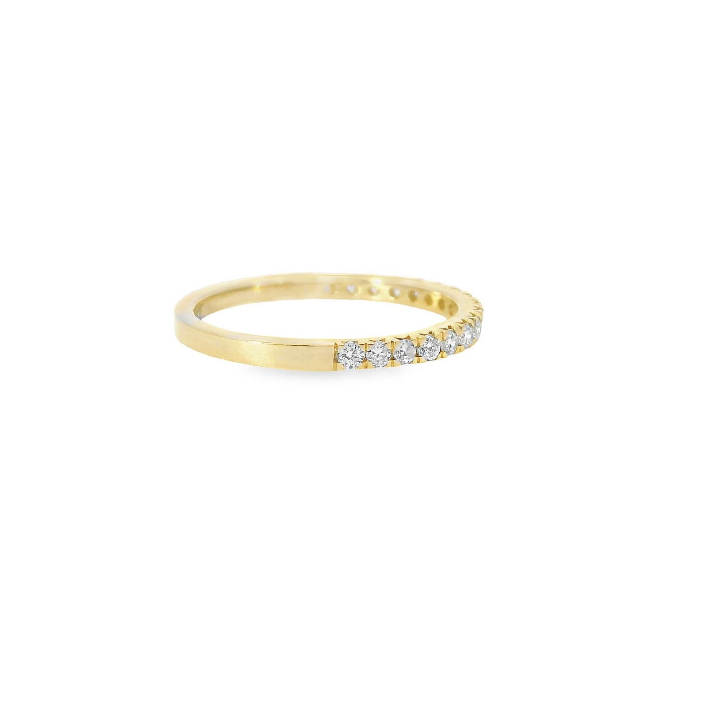 0.33ct Lab-Grown Round-Cut Diamond Wedding Band in 14K Gold