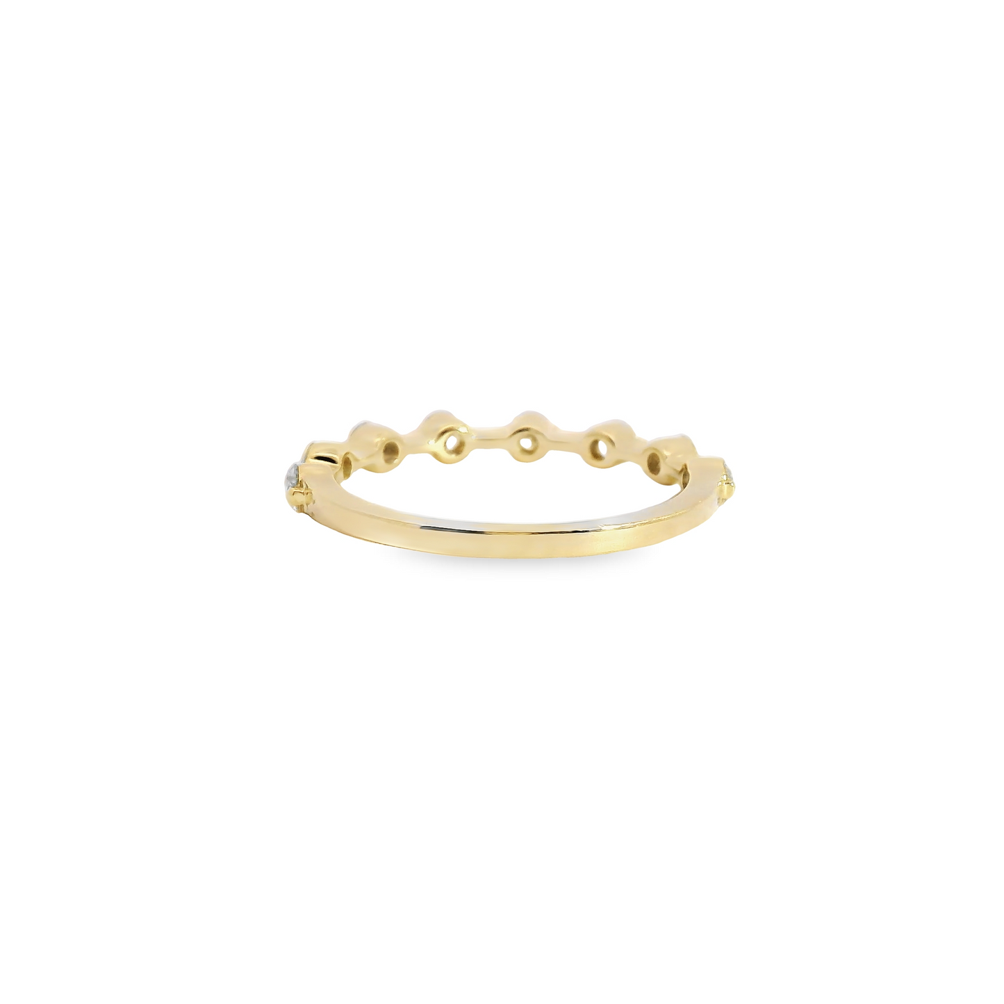 0.50ct Lab-Grown Polished Round-Cut Diamond Wedding Band in 14K Gold