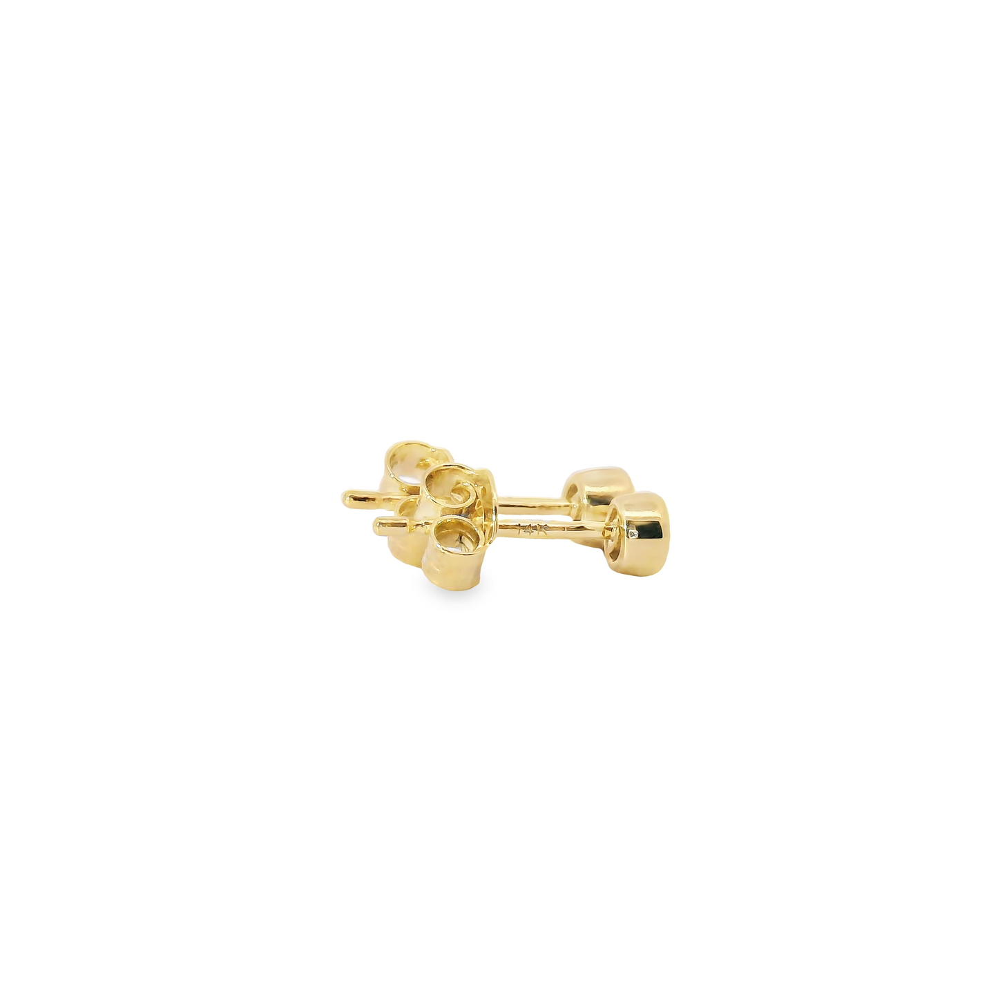 0.25ct Lab-Grown Round-Cut Diamond Stud Earrings in 14K Gold