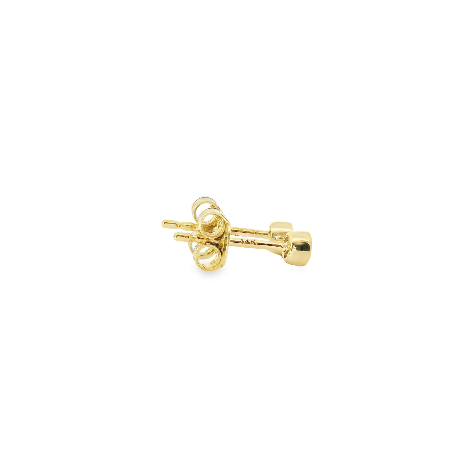 0.16ct Lab-Grown Round-Cut Diamond Stud Earrings in 14K Gold
