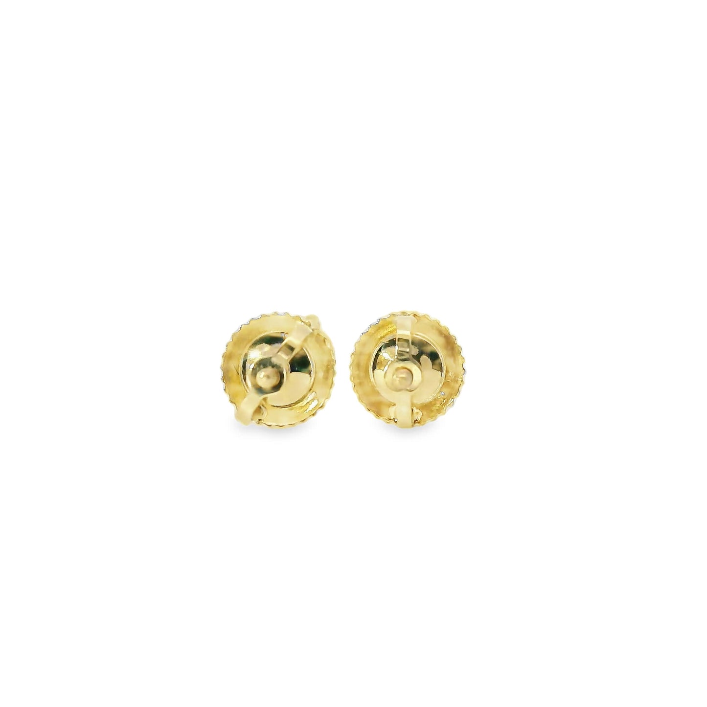 0.50 Carat 14K Gold Round Brilliant Lab Diamond Studs Earrings