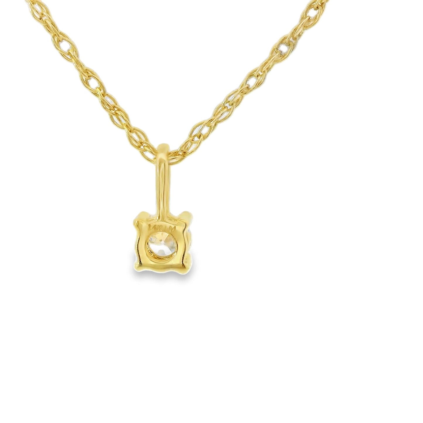 0.10 Carat 14K Round Lab Created Diamond