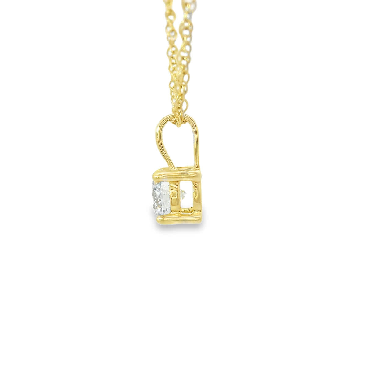 1/4 Carat 14K Gold Diamond Pendant