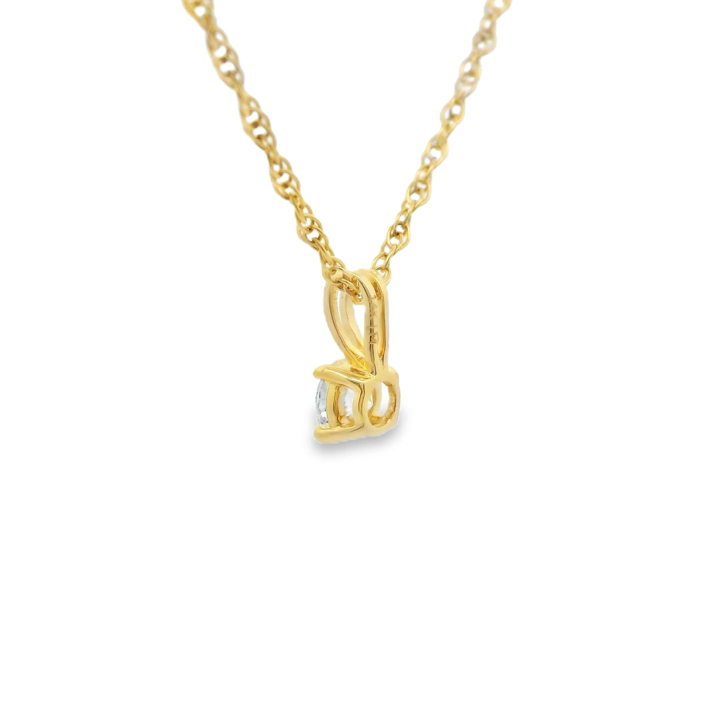 Diamond 0.15Ctw 14K Gold Pendant