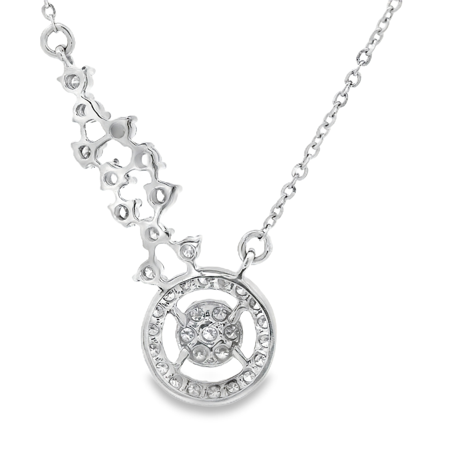 0.39ct Diamond Pendant in 14K White Gold