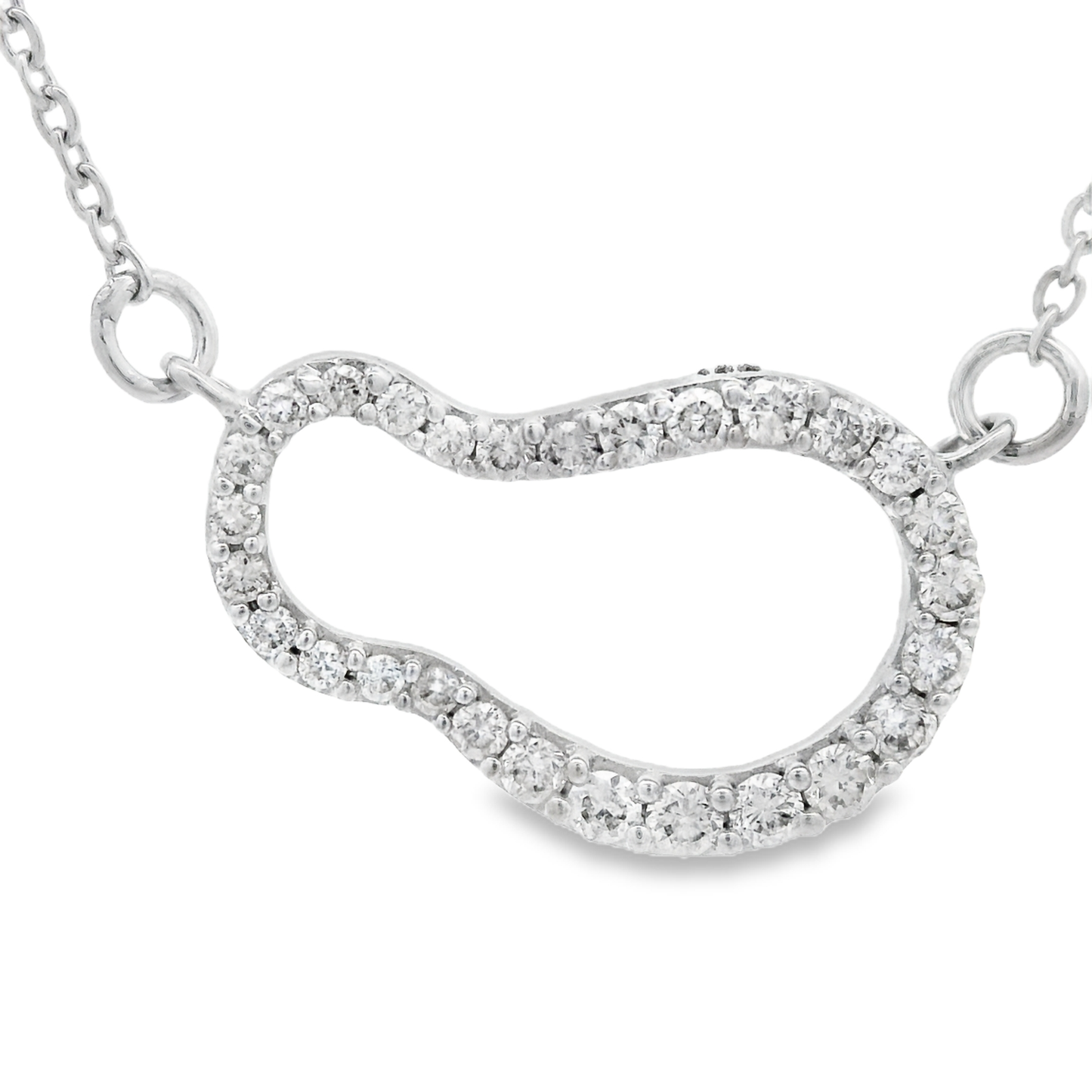 0.20ct Round-Cut Diamond Pendant in 14K White Gold