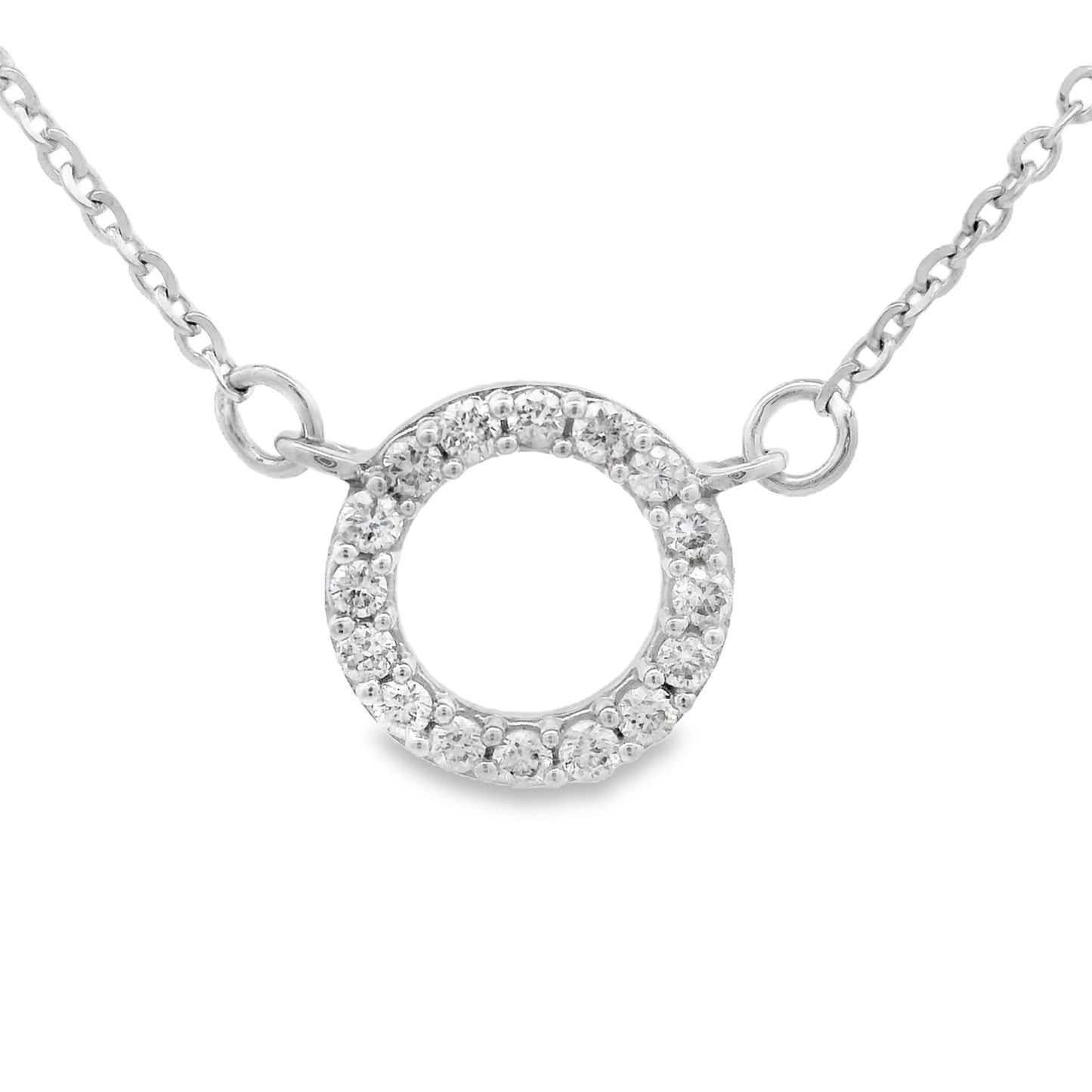0.11ct Diamond Pendant in 14K White Gold