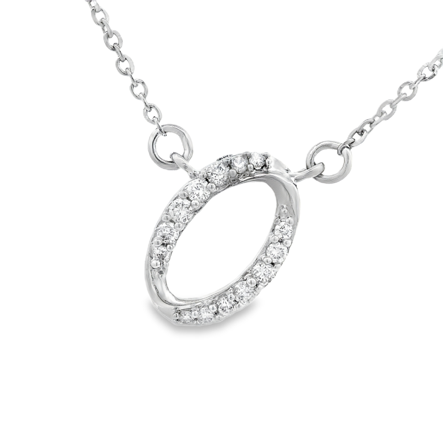 0.08ct Diamond Pendant in 14K White Gold
