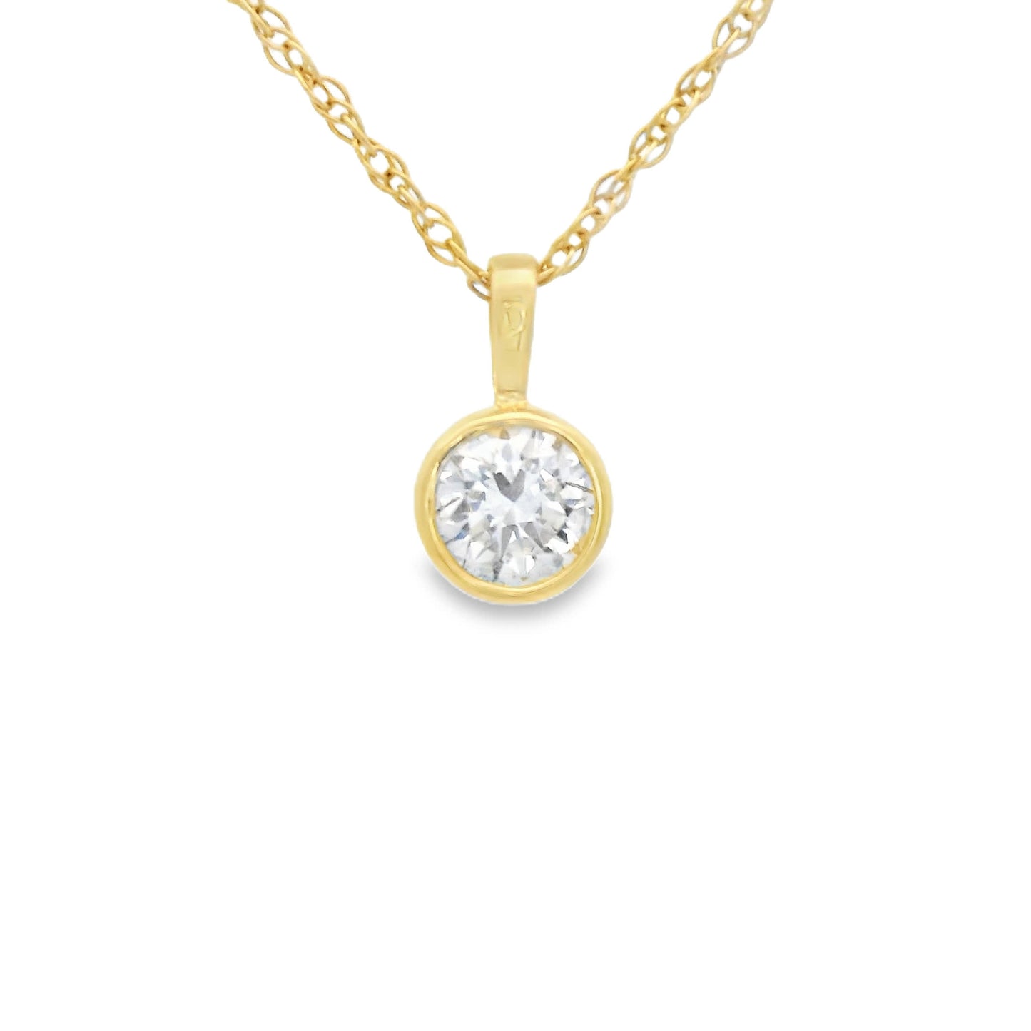 0.33 Carat 14K Gold Round