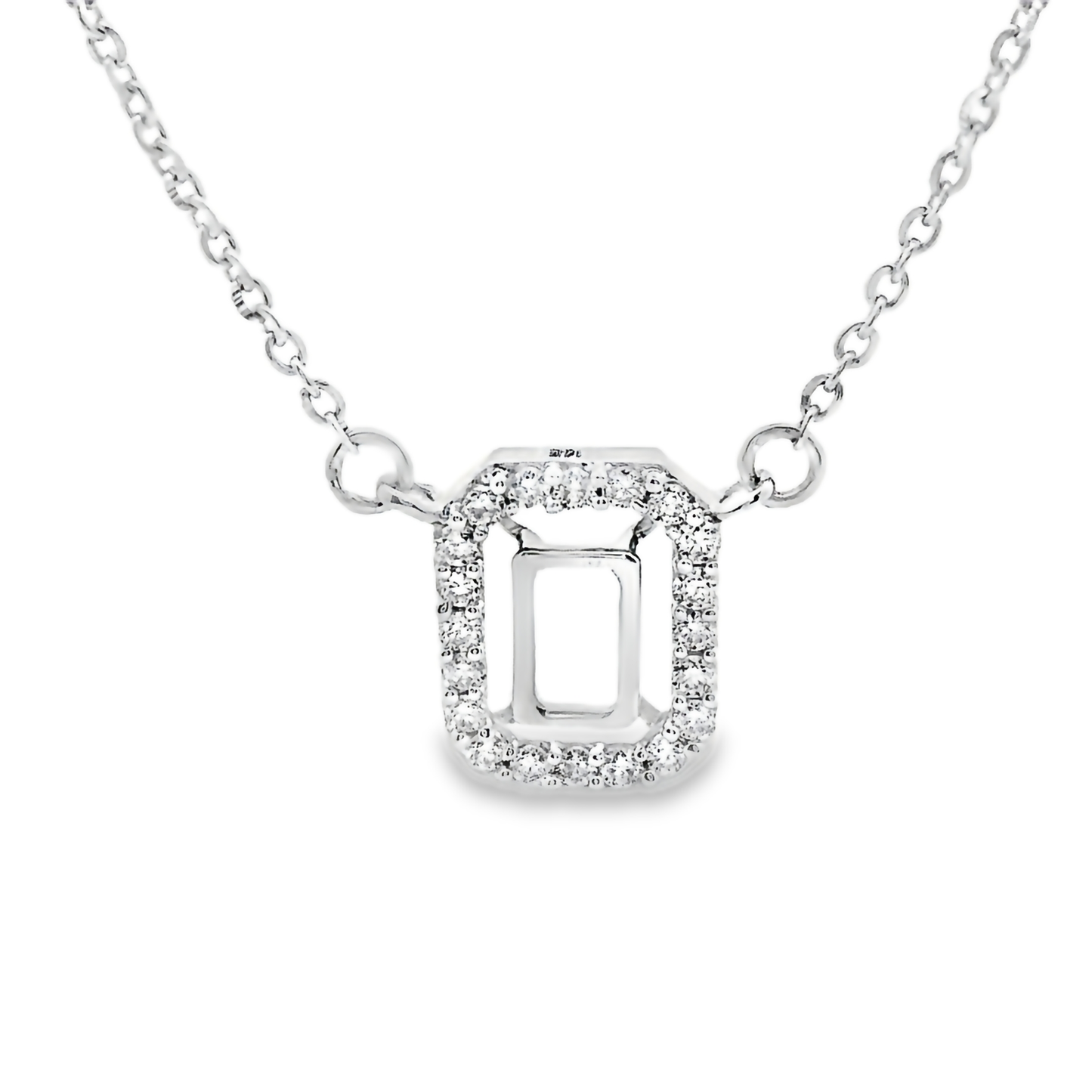 0.15ct Diamond Pendant in 14K White Gold