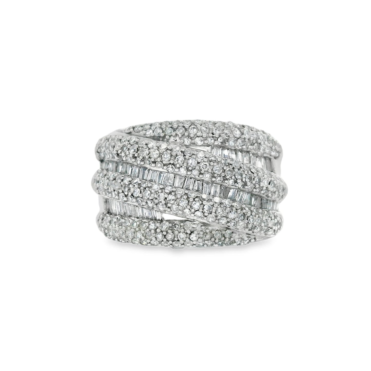 14K Natural Diamond-Encrusted Ring (1.45 Carat)