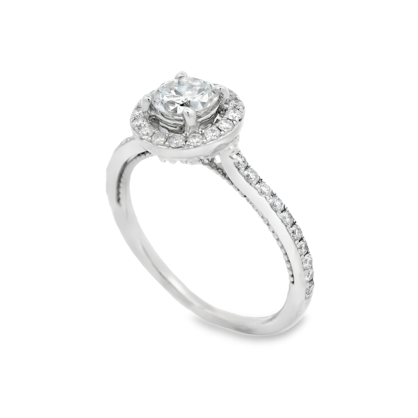 Halo Diamond Engagement Ring
