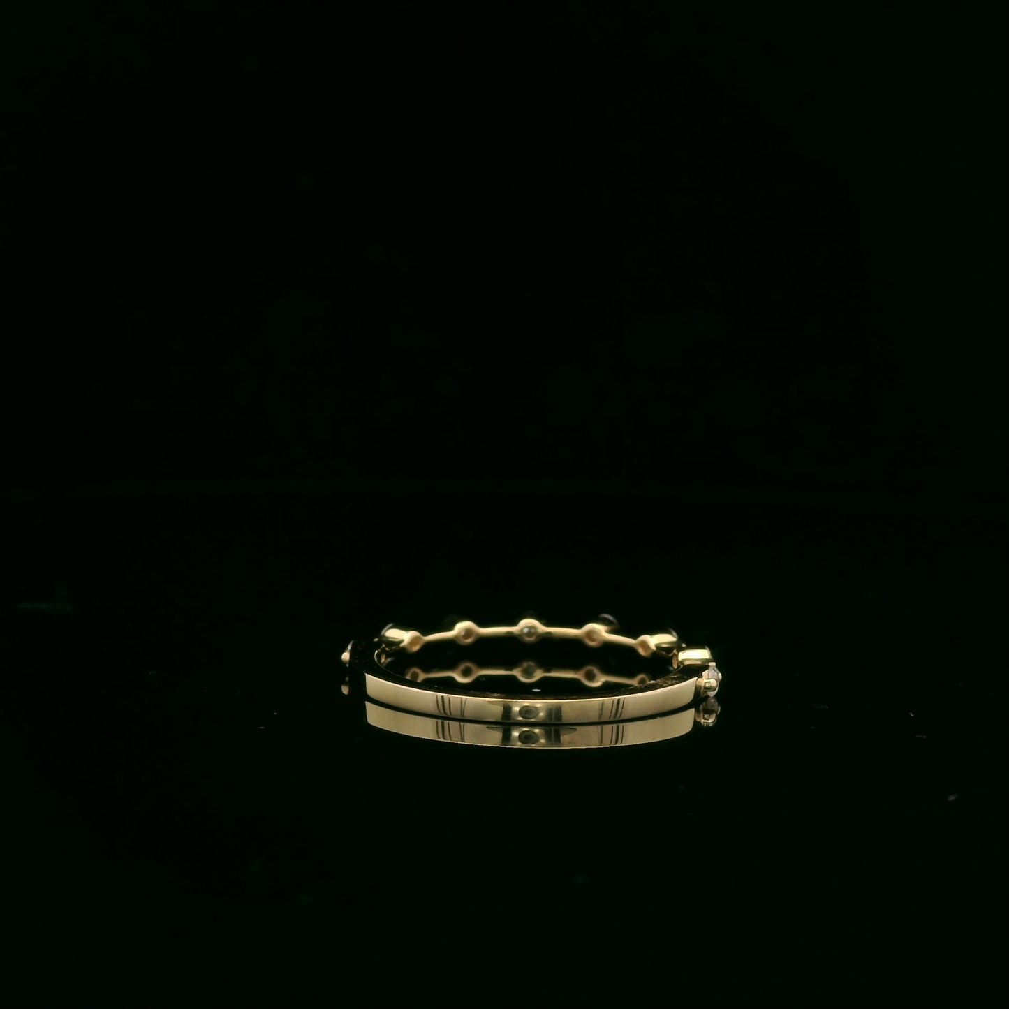 0.15ct Lab-Grown Round-Cut Diamond Wedding Band in 14K Gold