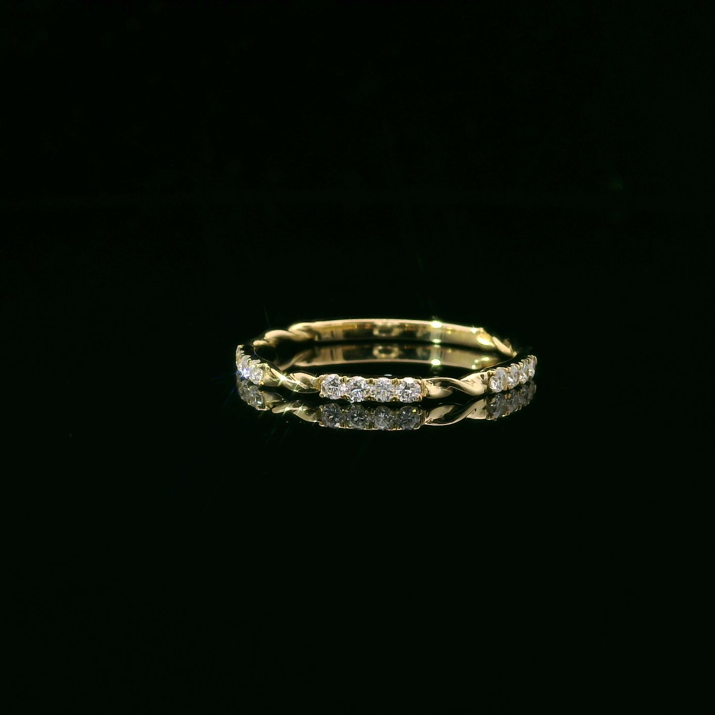 0.15ct Lab-Grown Diamond Wedding Band in 14K Gold