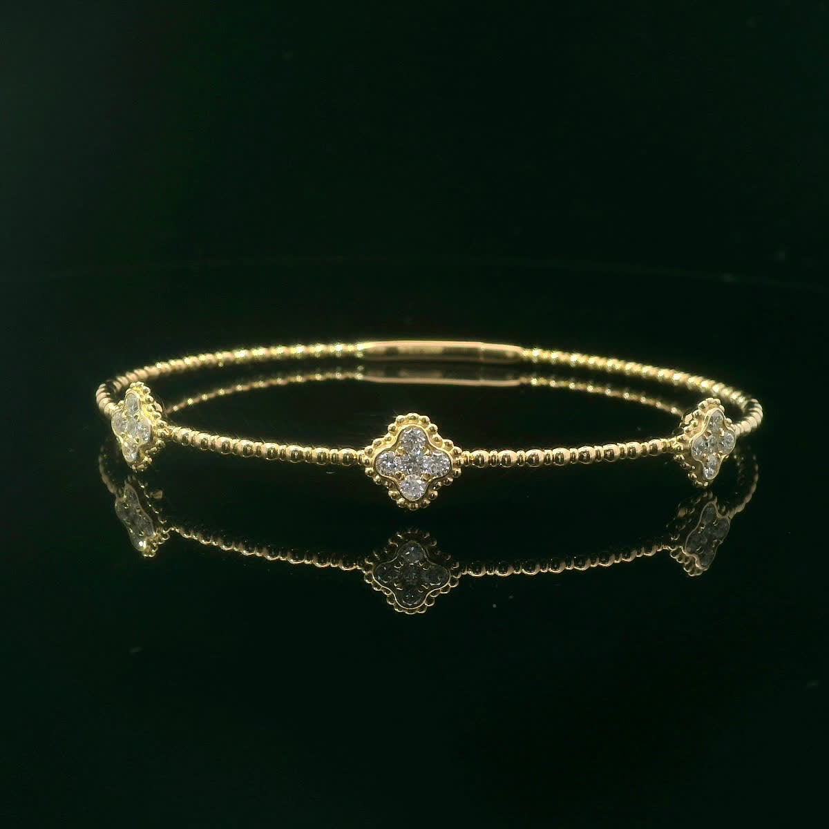 Elegant Silver Bracelet with Gemstone Accents