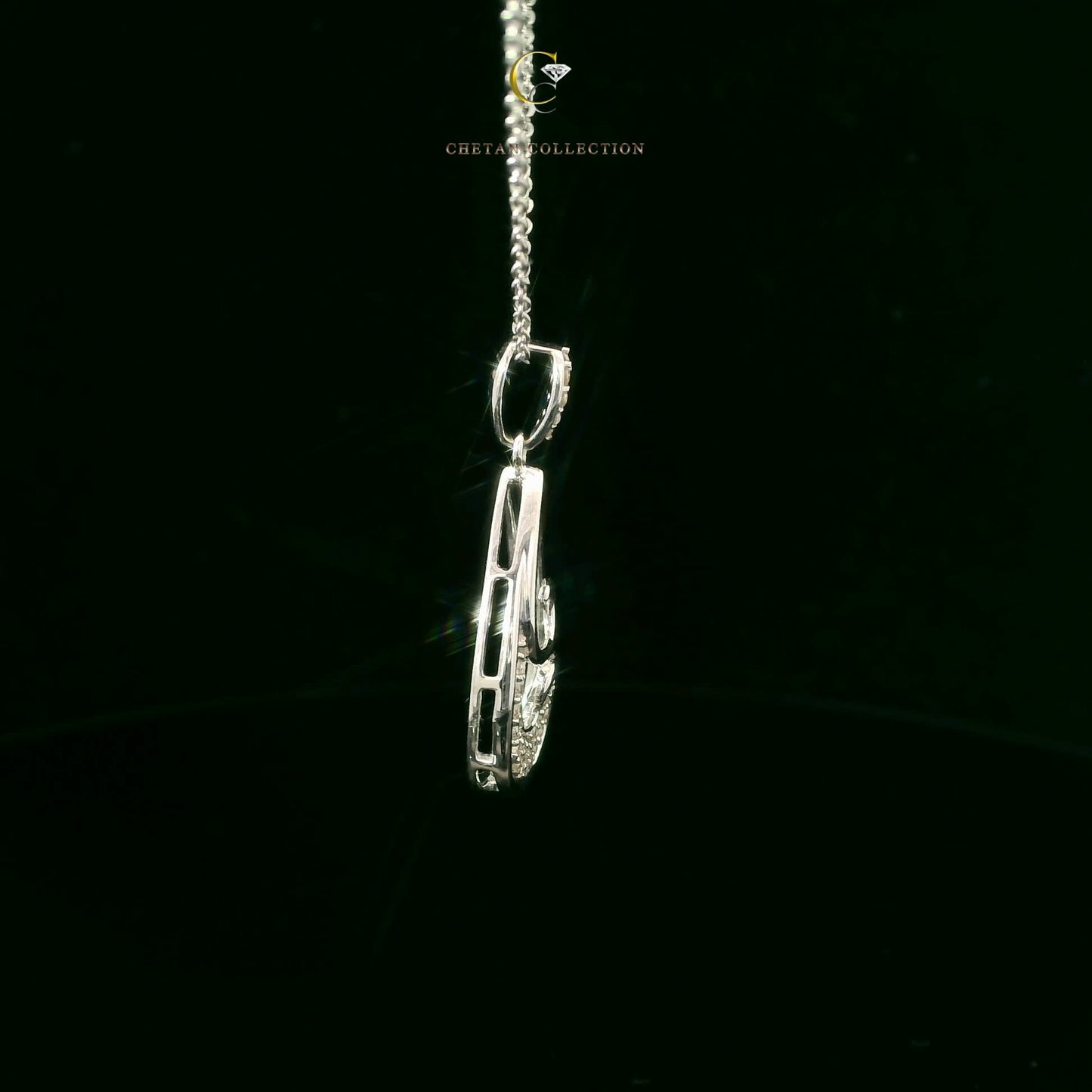 773 Pendant 14KW 2.3 gm 0.16 ctw Tag$1331