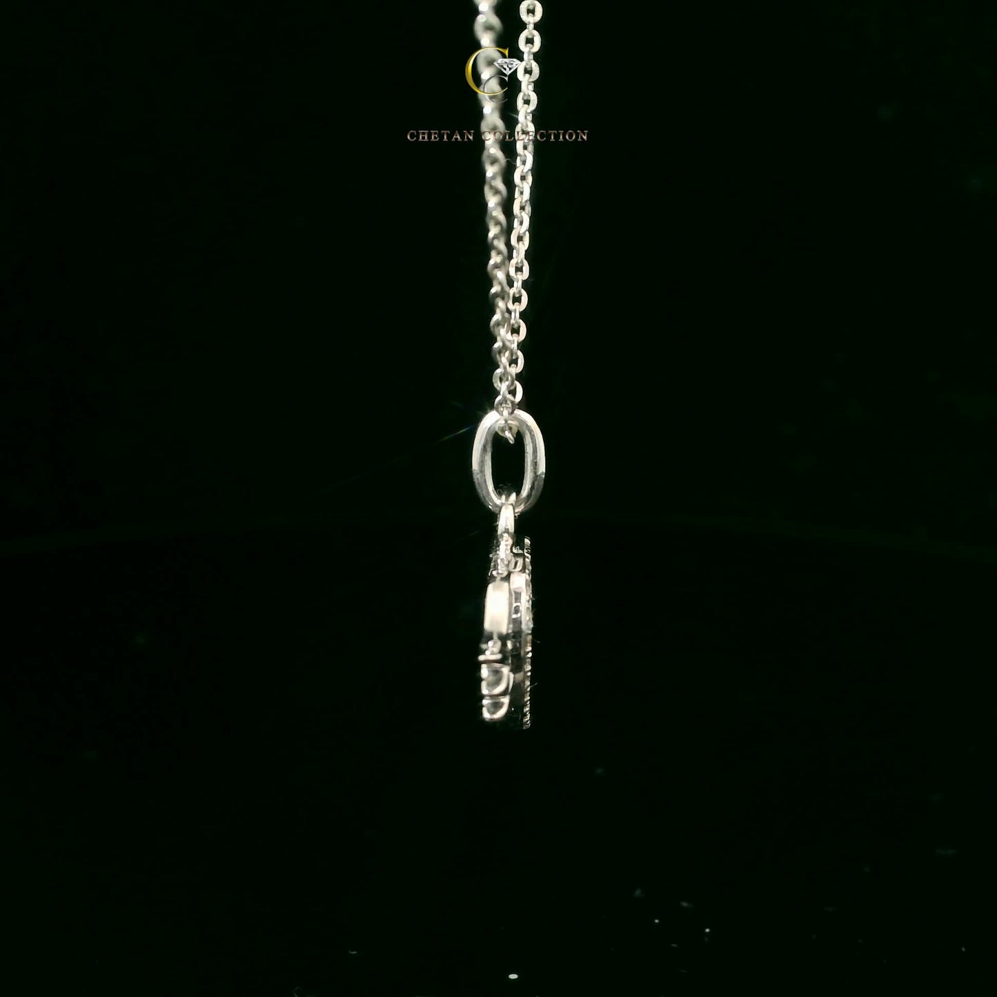 777 Pendant 14KW 1.5 gm 0.12 ctw Tag$875