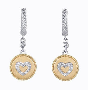 Heart Dangling Earring - Chetan Collection