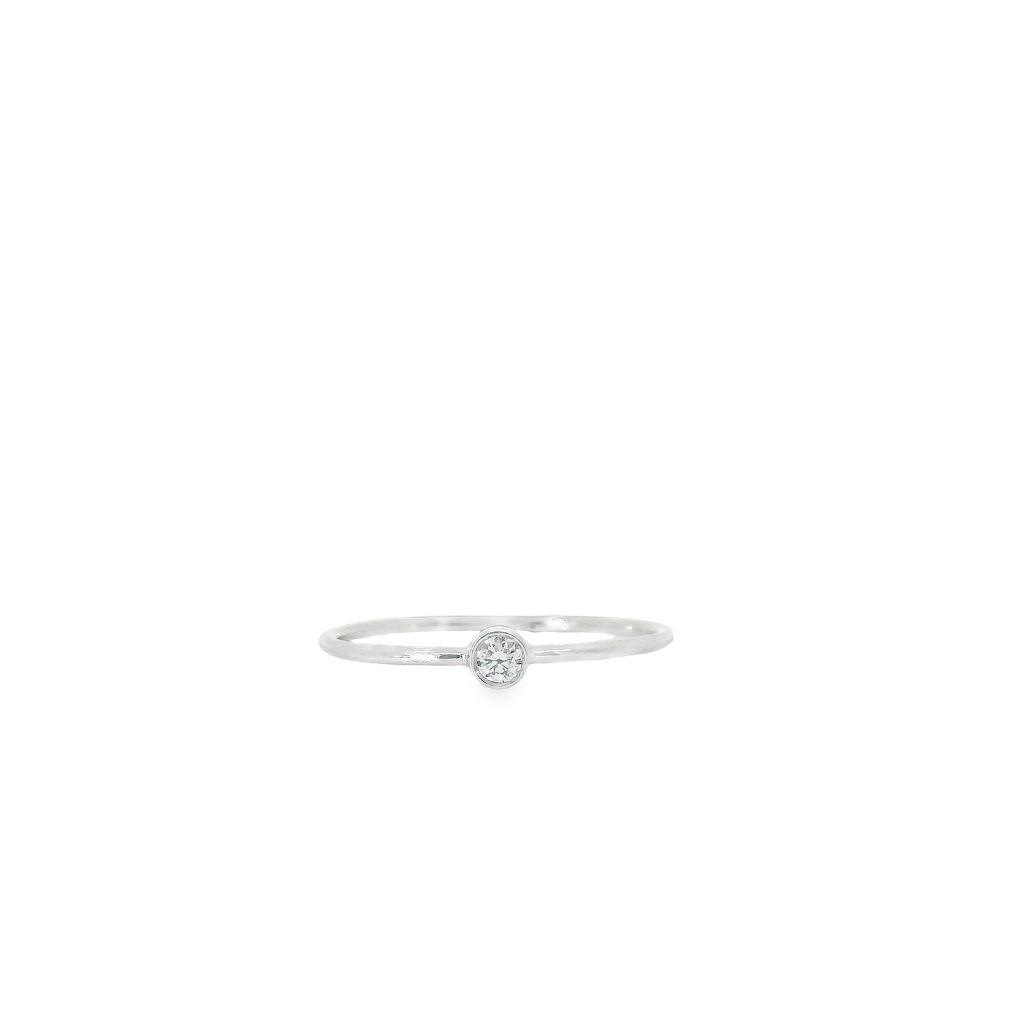 0.05ct Lab-Grown Round-Cut Diamond Ring in 14K Gold