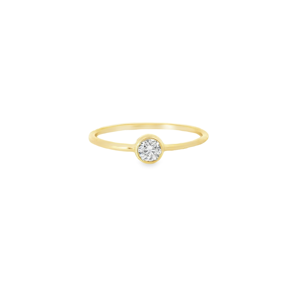 0.20ct Lab-Grown Round-Cut Diamond Ring in 14K Gold