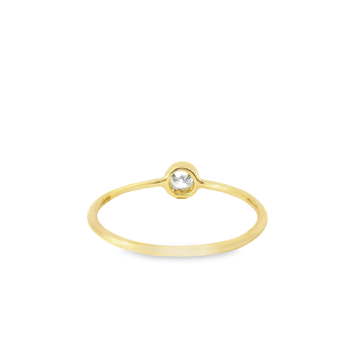 0.20ct Lab-Grown Round-Cut Diamond Ring in 14K Gold