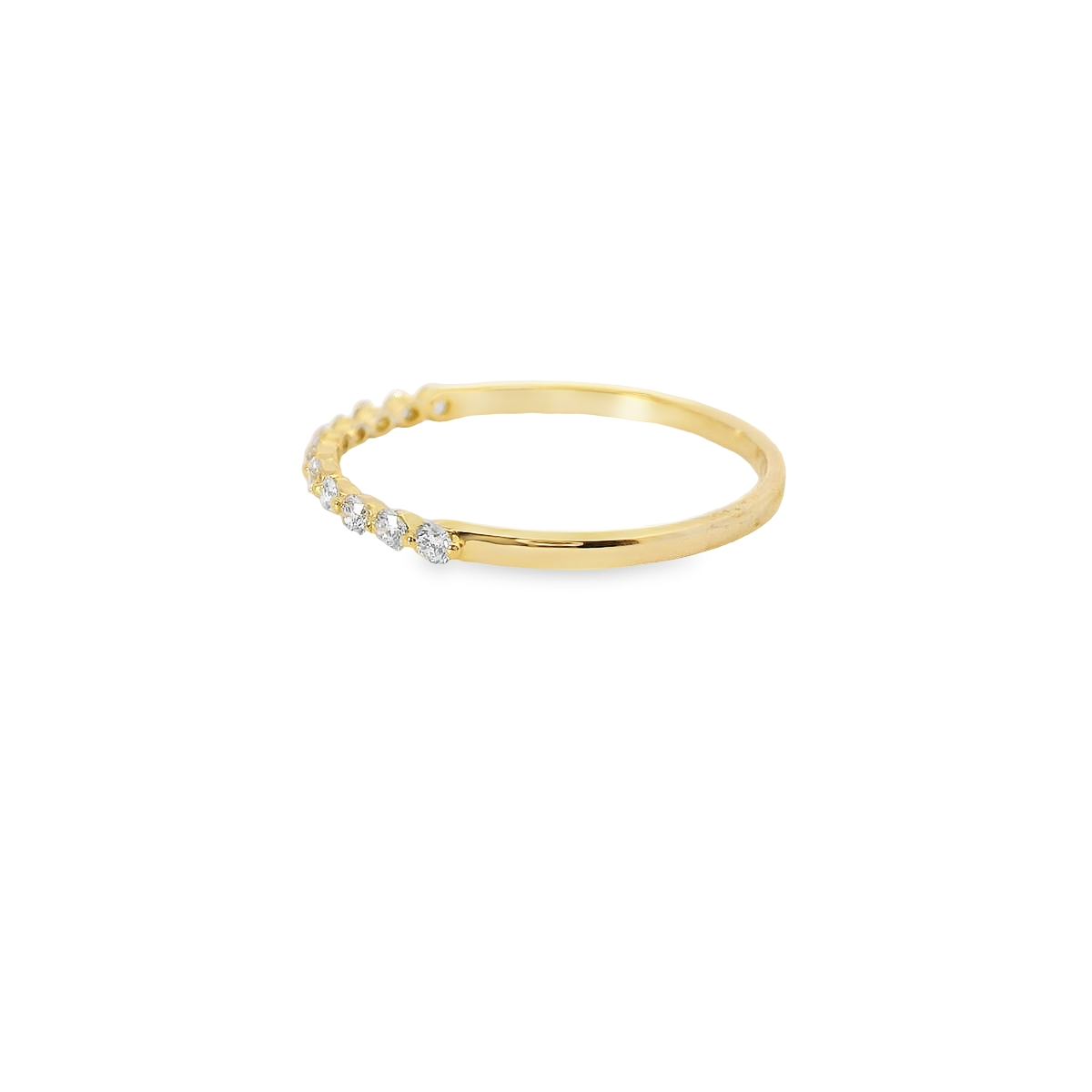 0.25ct Lab-Grown Round-Cut Diamond Ring in 14K Yellow Gold