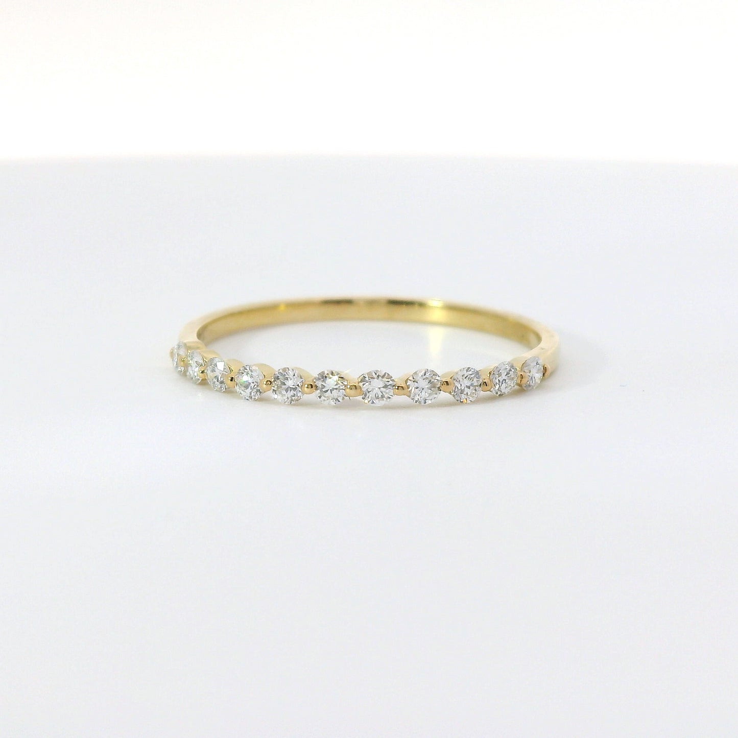 0.25ct Lab-Grown Round-Cut Diamond Ring in 14K Yellow Gold