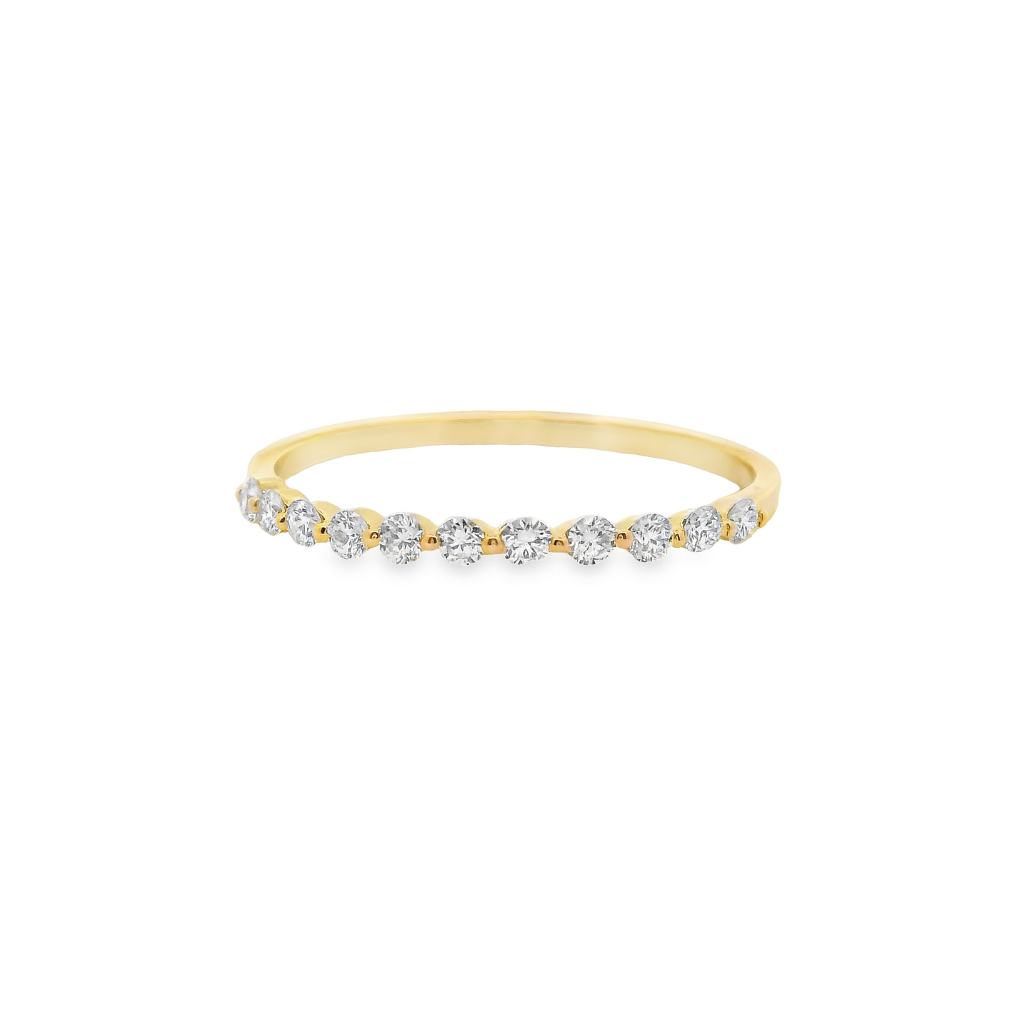 0.25ct Lab-Grown Round-Cut Diamond Ring in 14K Yellow Gold