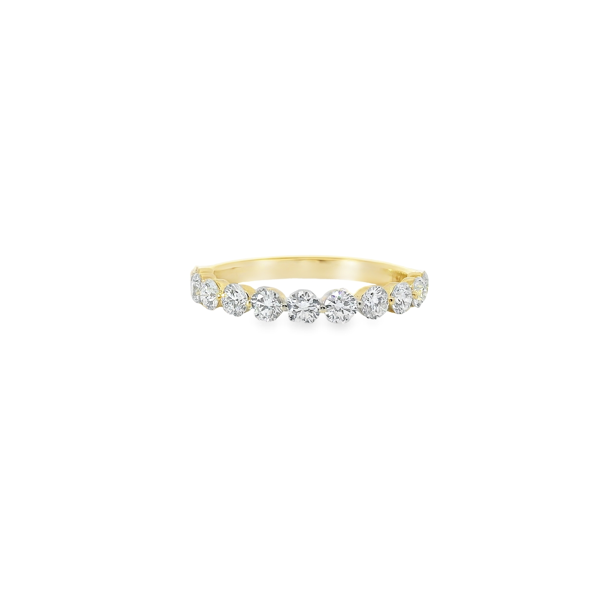 1.00ct Lab-Grown Round-Cut Diamond Ring in 14K Gold