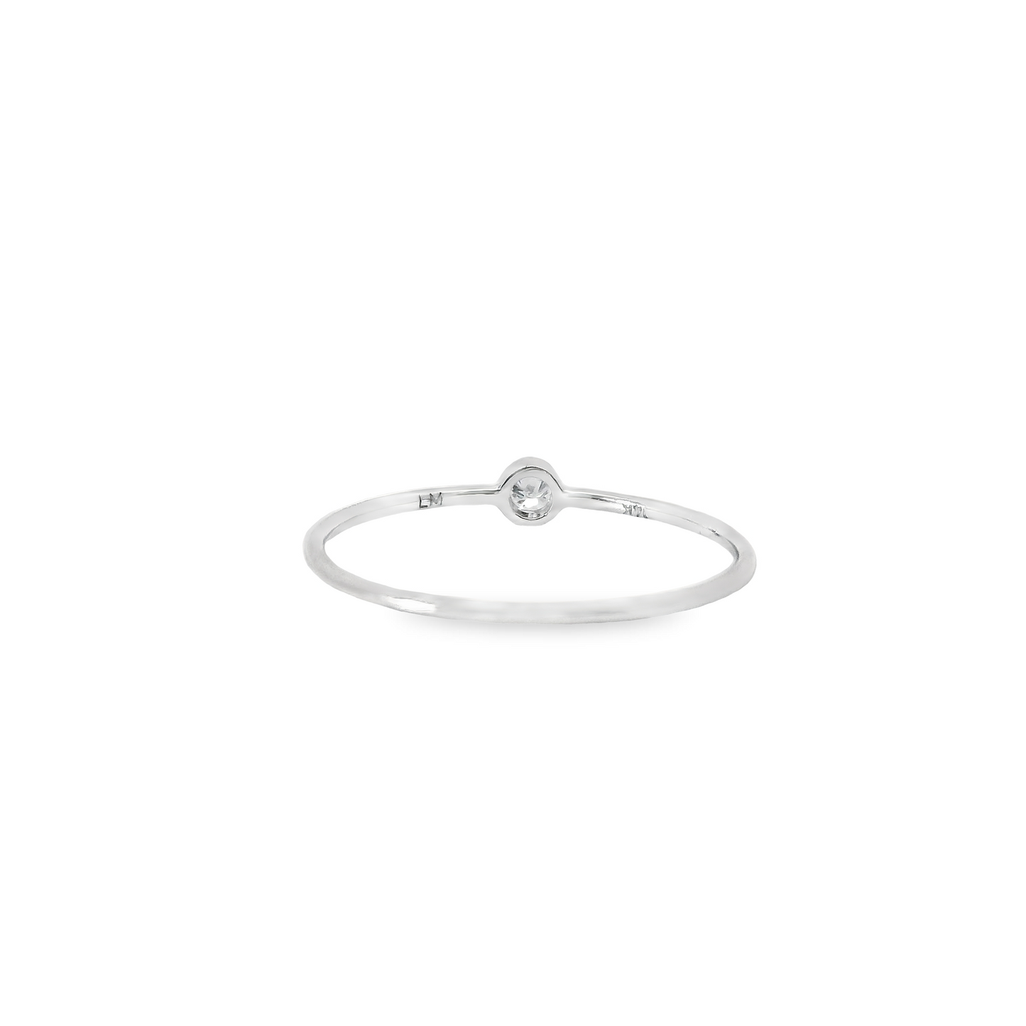 0.05ct Lab-Grown Round-Cut Diamond Ring in 14K Gold