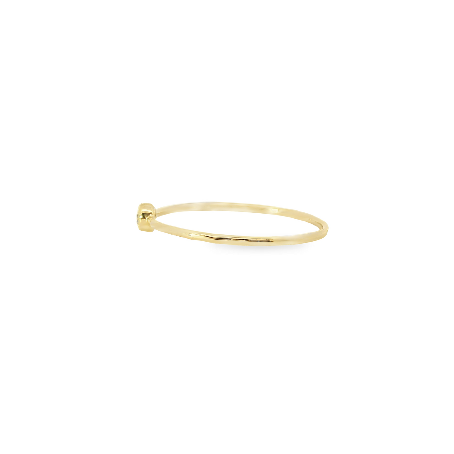 0.05ct Lab-Grown Round-Cut Diamond Ring in 14K Gold