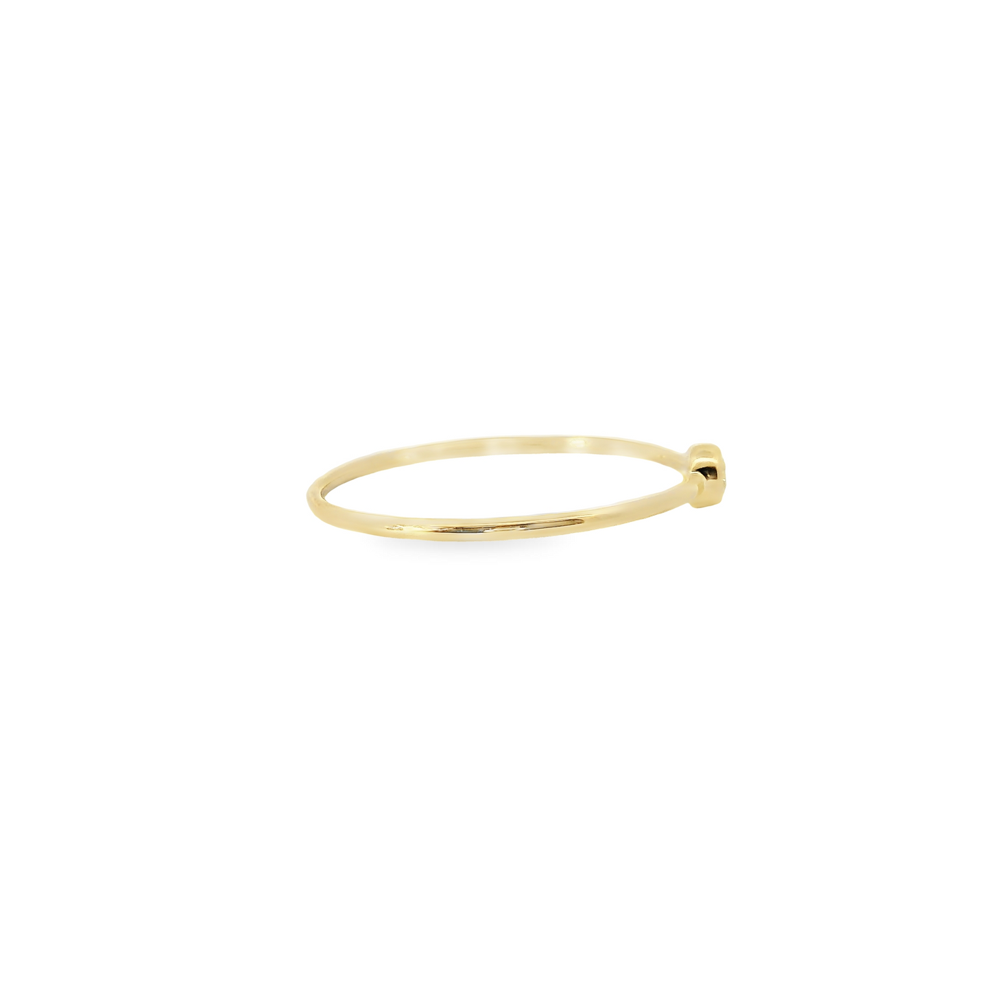 0.05ct Lab-Grown Round-Cut Diamond Ring in 14K Gold