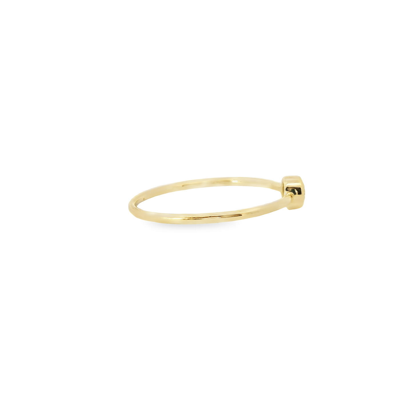 0.10ct Lab-Grown Round-Cut Diamond Ring in 14K Gold