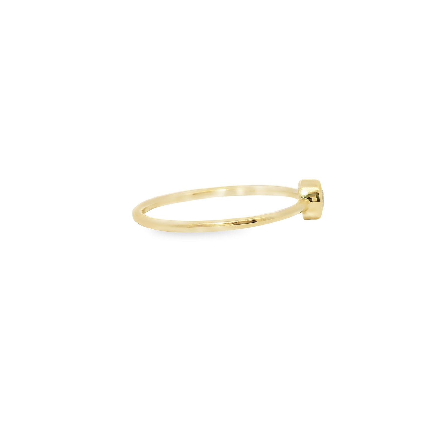 0.20ct Lab-Grown Round-Cut Diamond Ring in 14K Gold