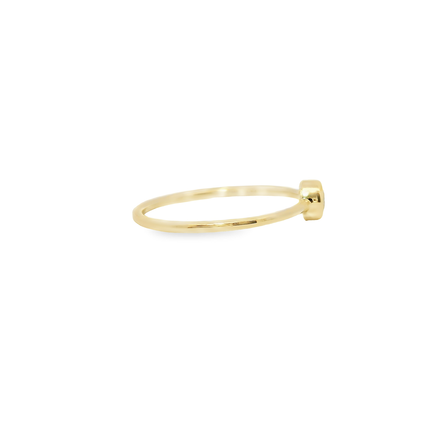 0.20ct Lab-Grown Round-Cut Diamond Ring in 14K Gold