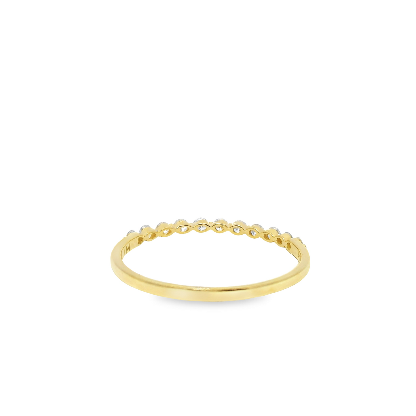 0.25ct Lab-Grown Round-Cut Diamond Ring in 14K Yellow Gold