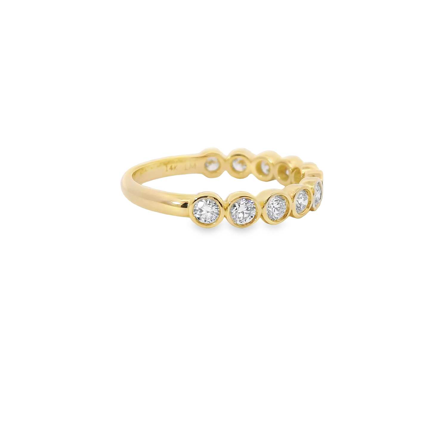 0.60ct Lab-Grown Round-Cut Diamond Ring in 14K Gold