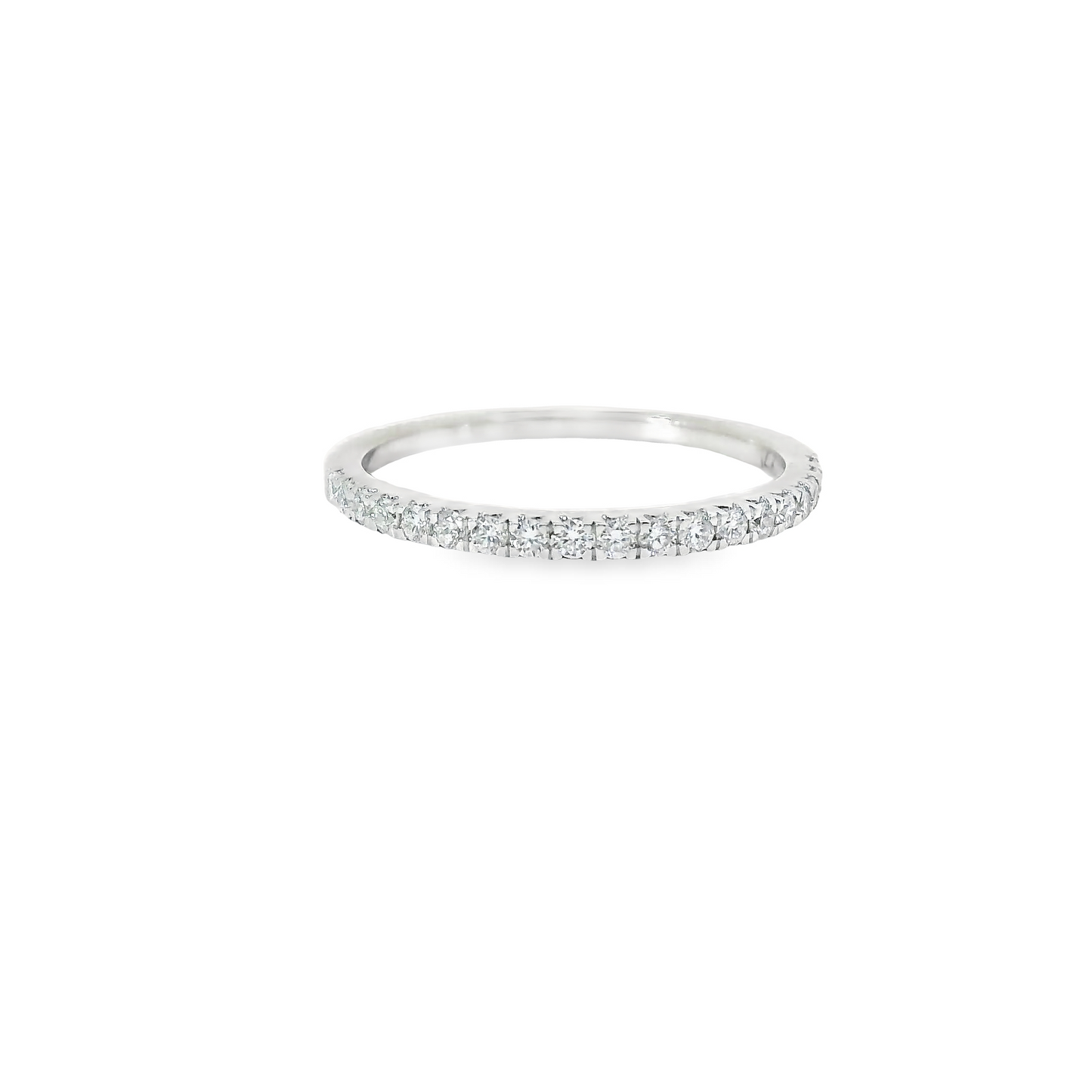 0.25ct Lab-Grown Round-Cut Diamond Wedding Band in 14K Gold