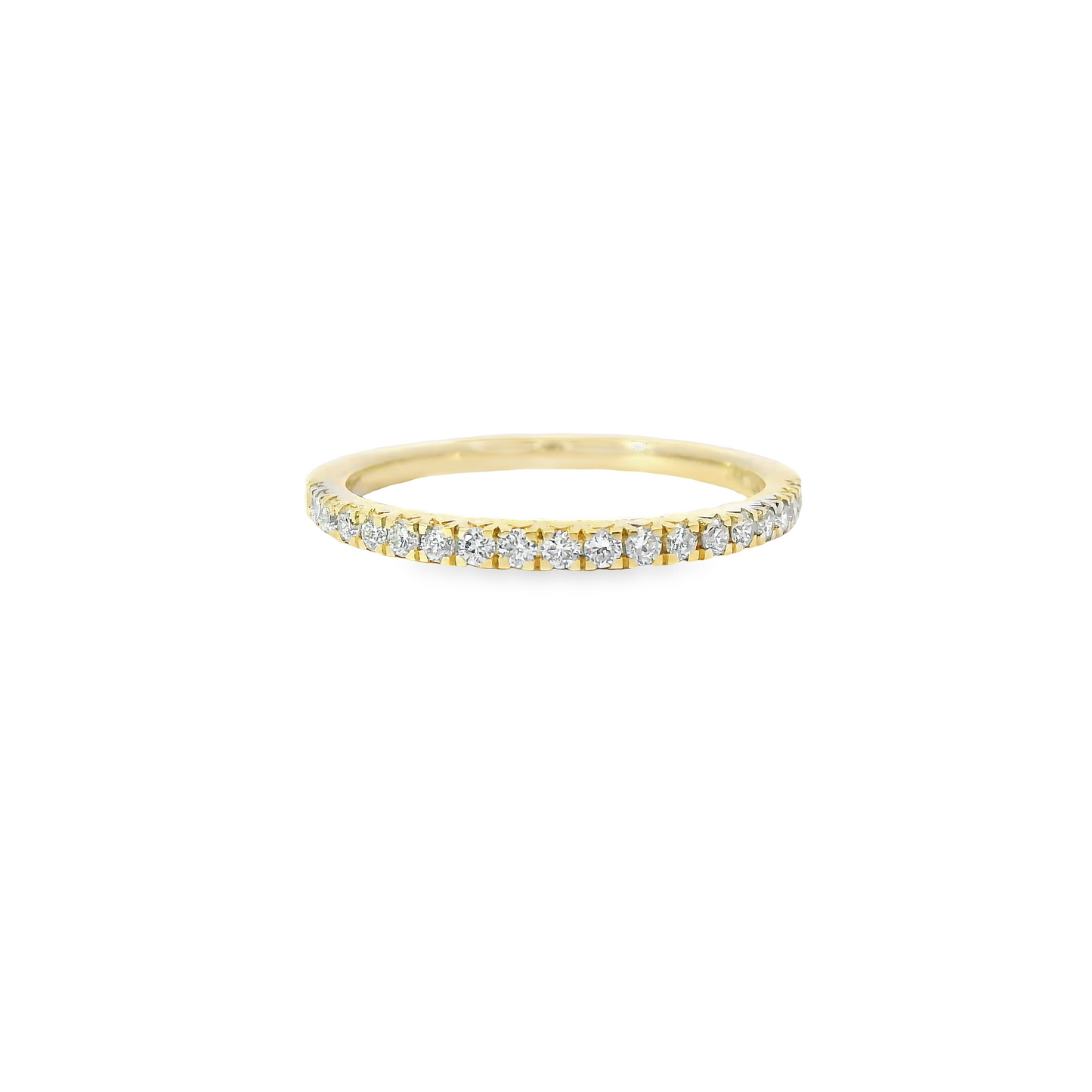 0.25ct Lab-Grown Round-Cut Diamond Wedding Band in 14K Gold