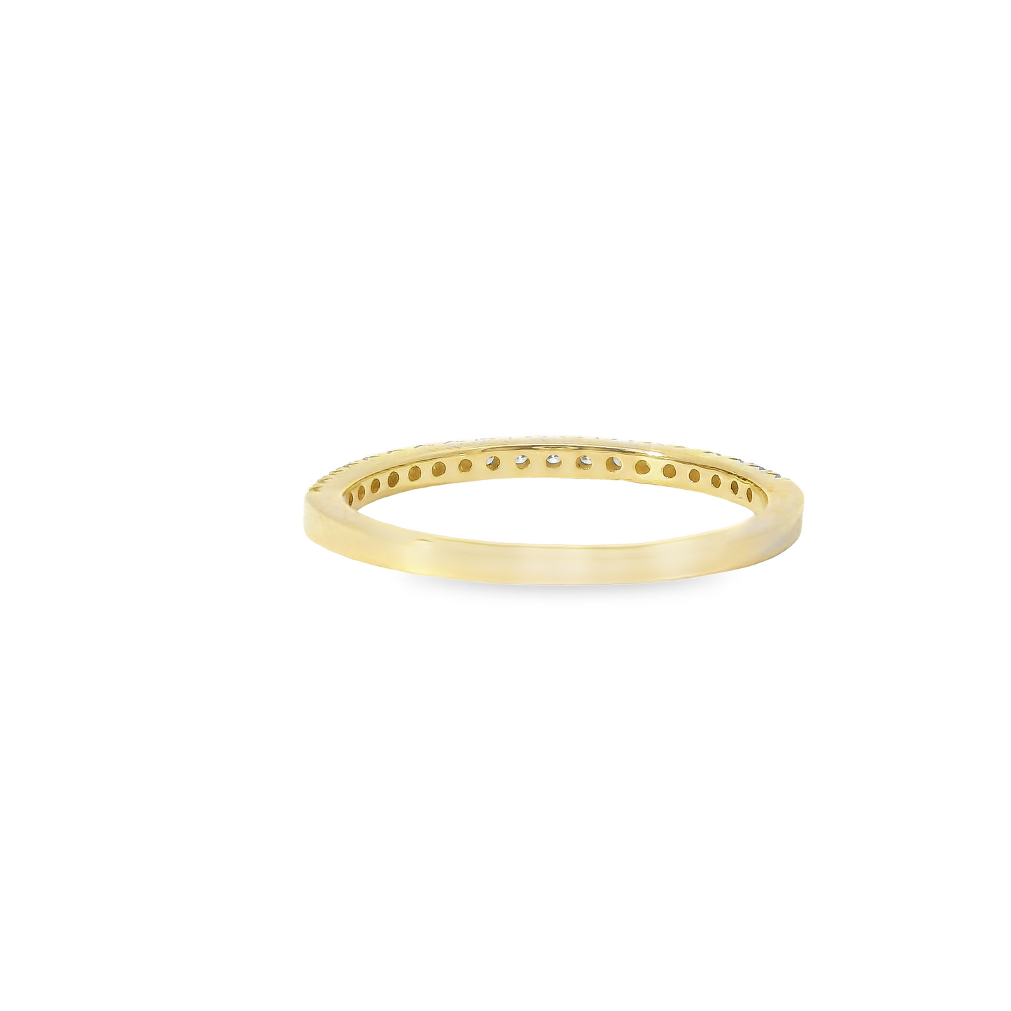 0.25ct Lab-Grown Round-Cut Diamond Wedding Band in 14K Gold
