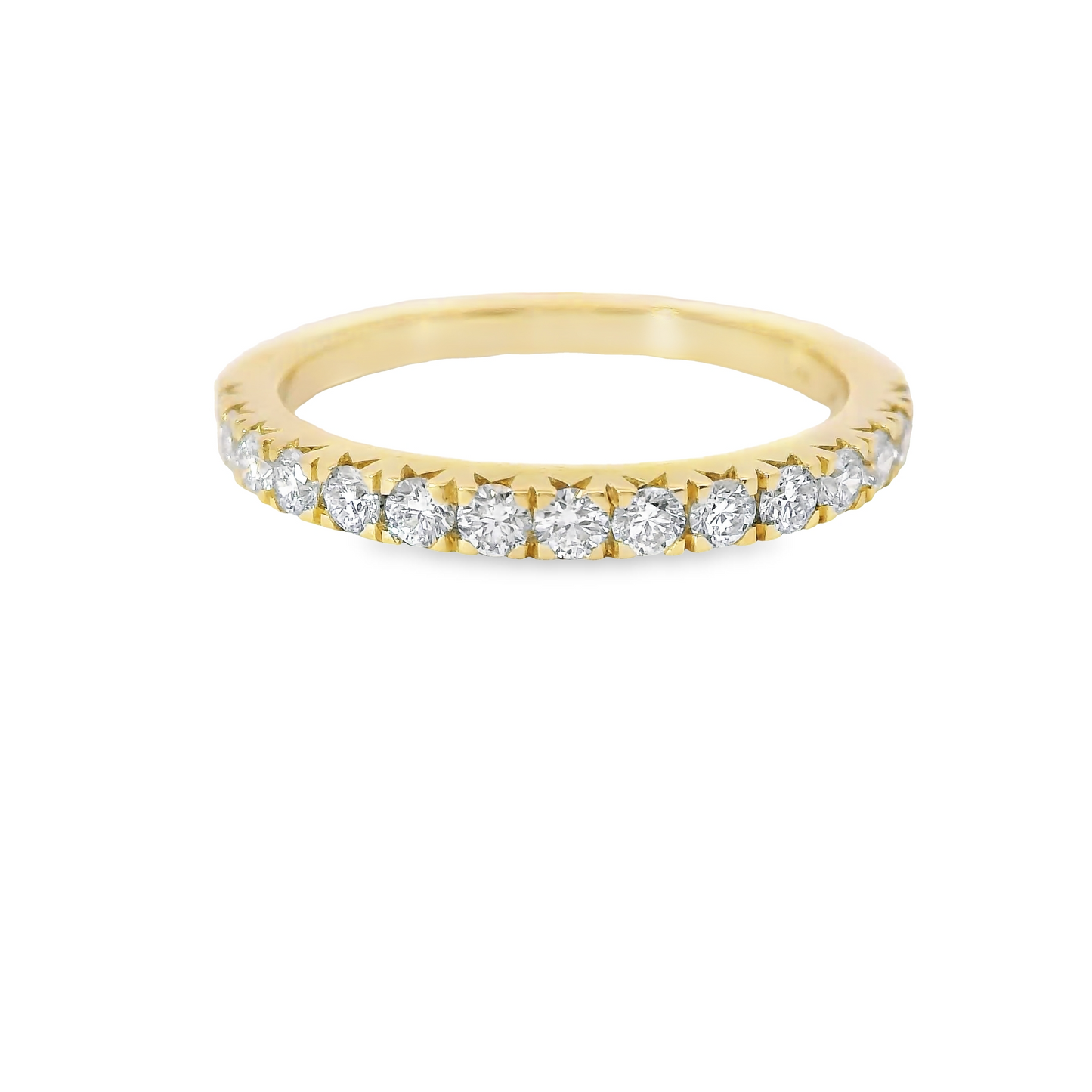 0.50ct Lab-Grown Round-Cut Diamond Wedding Band in 14K Gold