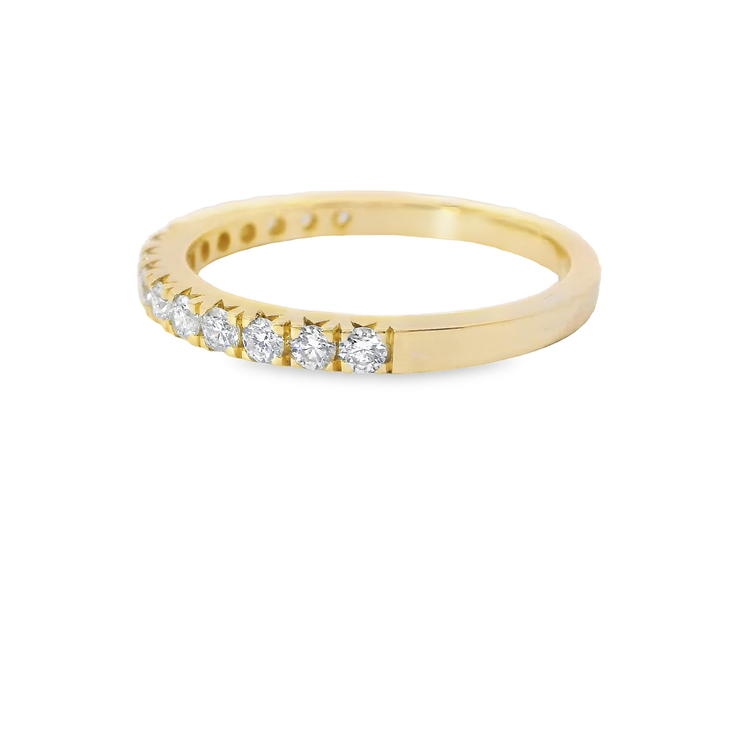 0.50ct Lab-Grown Round-Cut Diamond Wedding Band in 14K Gold