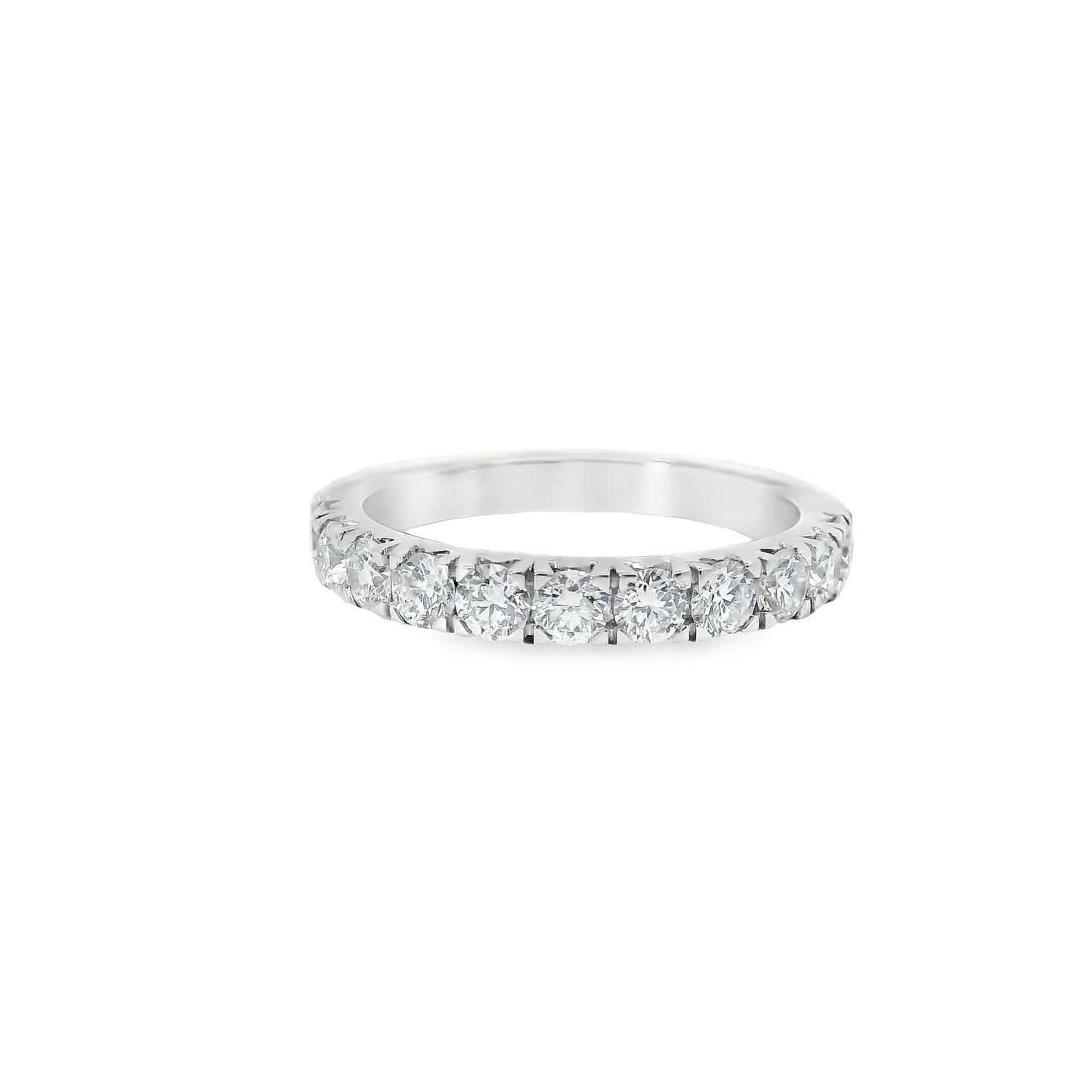 1.00ct Lab-Grown Round-Cut Diamond Wedding Band in 14K Gold