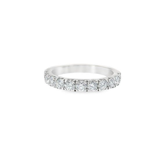 1.00ct Lab-Grown Round-Cut Diamond Wedding Band in 14K Gold