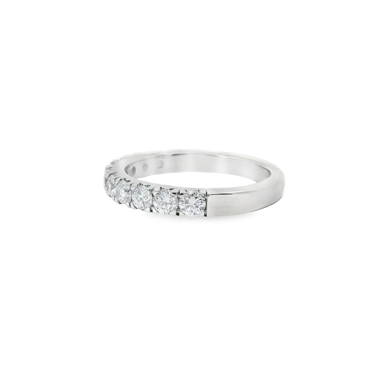 1.00ct Lab-Grown Round-Cut Diamond Wedding Band in 14K Gold