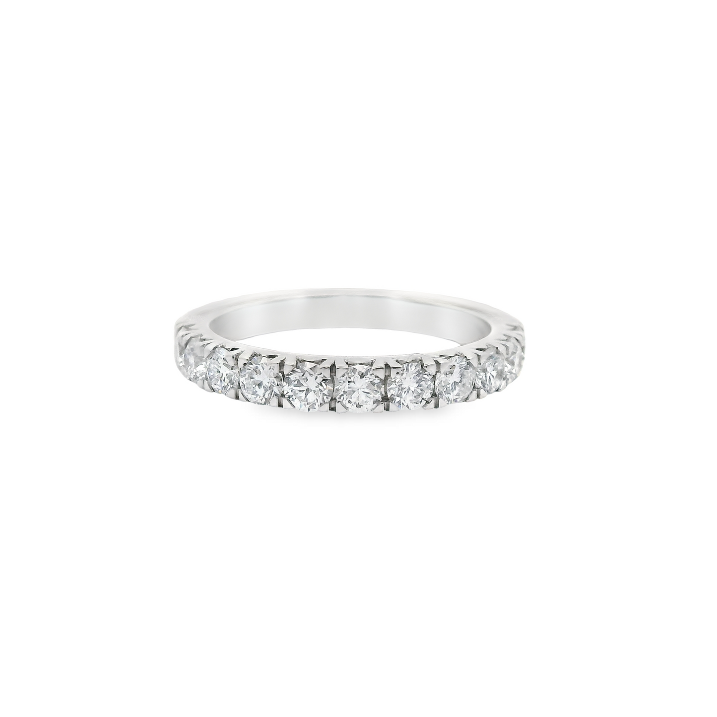 1.00ct Lab-Grown Round-Cut Diamond Wedding Band in 14K Gold
