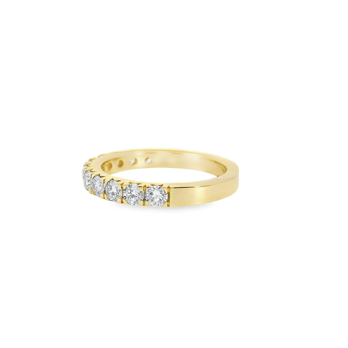 1.00ct Lab-Grown Round-Cut Diamond Wedding Band in 14K Gold