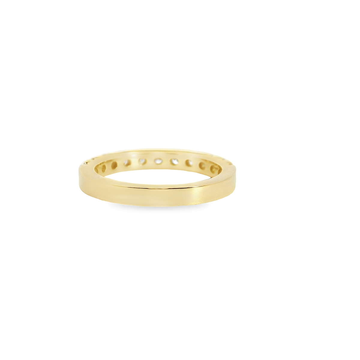1.00ct Lab-Grown Round-Cut Diamond Wedding Band in 14K Gold